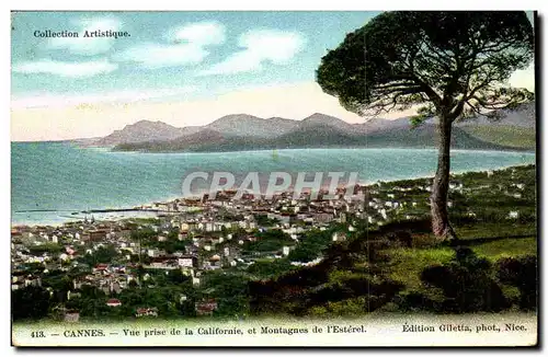 Cannes Cartes postales Vue prise de la Californie et montagnes de l&#39Esterel