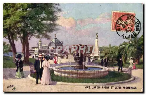 Nice Cartes postales Jardin public et jetee promenade