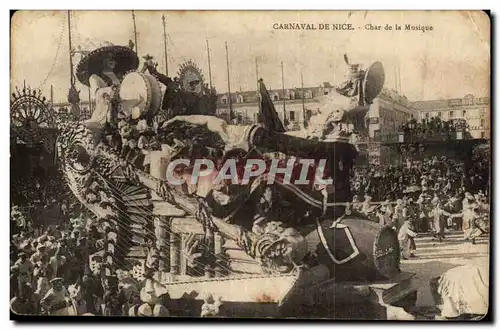 Nice Cartes postales Monsieur carnaval Char de la musique TOP