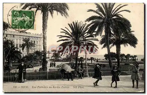 Nice Cartes postales les palmiers au jardin public (enfants)