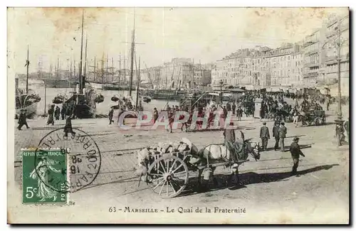 Marseille Cartes postales le quai de la Fraternite TOP