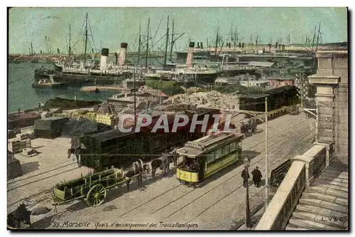 Marseille Cartes postales Quais d'embarquement des transatlantiques