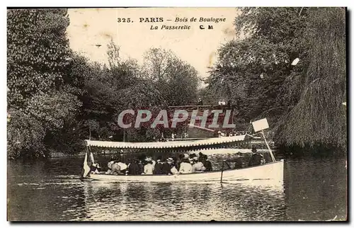 Paris Ansichtskarte AK Bois de Boulogne La passerelle