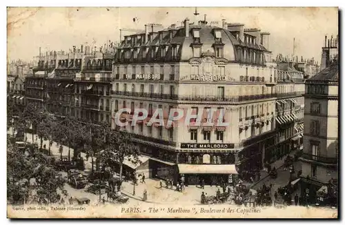 Paris Cartes postales The Marlboro Boulevard des CApucines