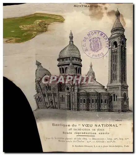 Paris Cartes postales Montmartre Basilique du Voeu national