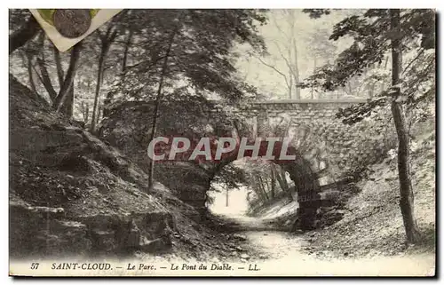 Saint Cloud Ansichtskarte AK Le parc le pont du diable