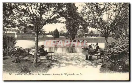 Montpellier Cartes postales Les nouveaux jardins de l&#39esplanade