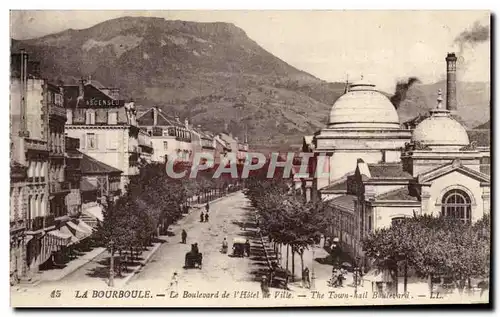 La Bourboule Cartes postales Le boulevard de l&#39hotel de ville