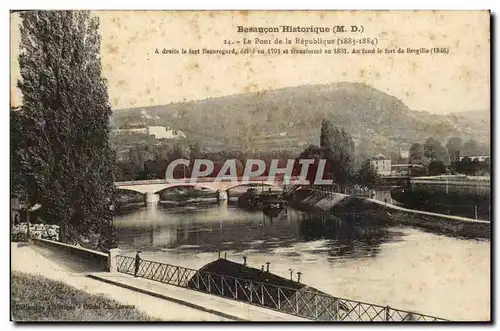 Besancon Cartes postales Le pont de la republique