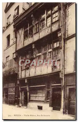 Rouen Ansichtskarte AK Vieille maison Rue St Romain