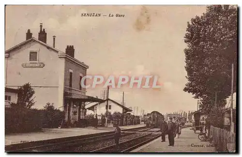 Senozan Cartes postales La gare (train) (saone et loire) TOP