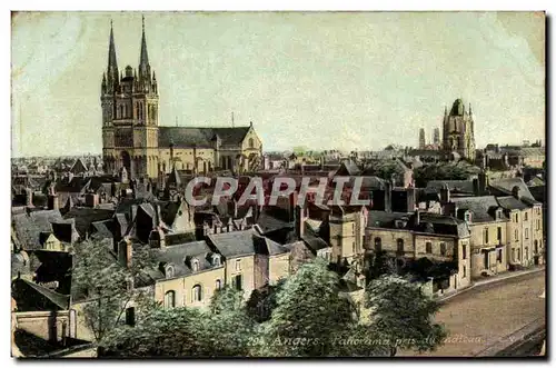 Angers Cartes postales Panorama pris du chateau