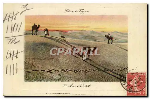 Algerie Alger Cartes postales Scenes et types Au desert (chameau camel)