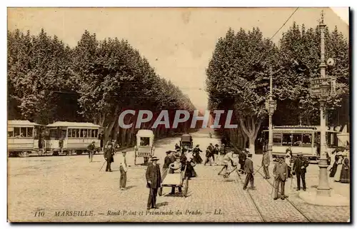 Marseille Cartes postales Rond point et promenade du Prado