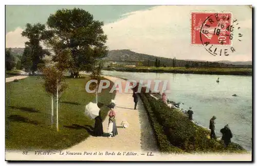 Vichy Cartes postales Le nouveau parc et les bords de l&#39Allier