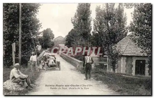 Sainte Marie sur Ouche Ansichtskarte AK Entree du payx Chemin de la gare (automobile)