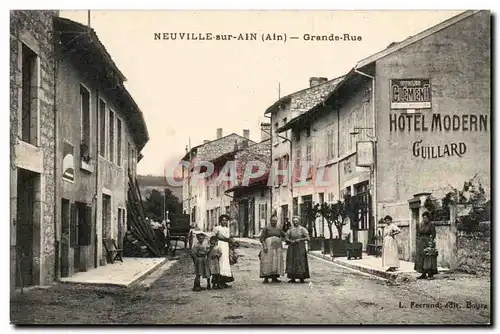 Neuville sur Ain Cartes postales Grande rue