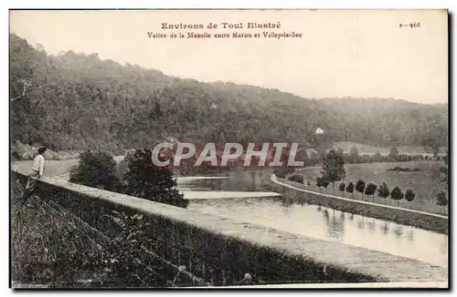 Environs de Toul illustres Cartes postales Vallee de la Moselle entre MAron et Villey le sec