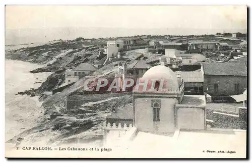 Maroc CAp Falcon Ansichtskarte AK Les Cabanons et la plage