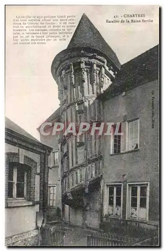 Chartres Ansichtskarte AK Escalier de la reine Berthe