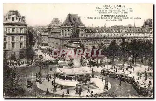 Paris Cartes postales Place de la Republique