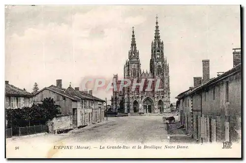 L&#39epine Cartes postales La grande rue et la basilique Notre DAme