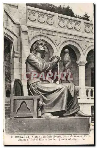 Domremy Cartes postales Statue d'Isabelle Romee Mere de Jeanne d'arc