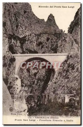 GRimaldi Cartes postales Italia Ricordo del Ponte San Luigi