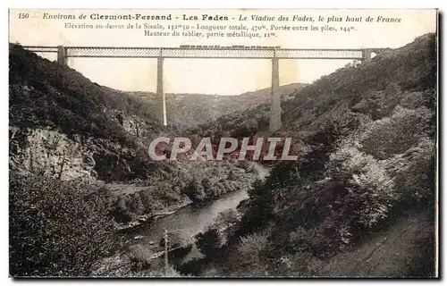 Environs de Clermont Ferrand Ansichtskarte AK Les FAdes Viaduc