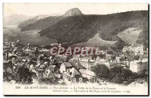 Le Mont Dore Ansichtskarte AK Vue generale La vallee de la Dogne et le CApucin