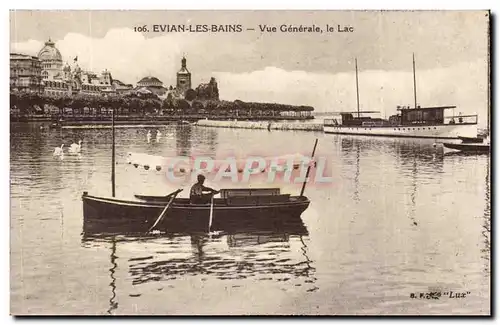 Evian les Bains Cartes postales Vue generale Le lac