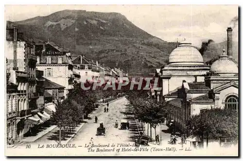 La Bourboule Cartes postales Le boulevard de l&#39hotel de ville