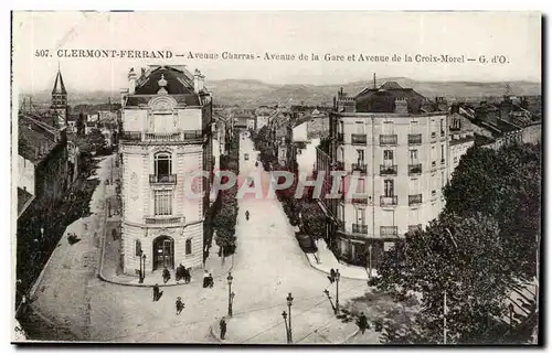 Clermont Ferrand Cartes postales Avenue Charras Avenue de la gare et avenue de la Croix Morel