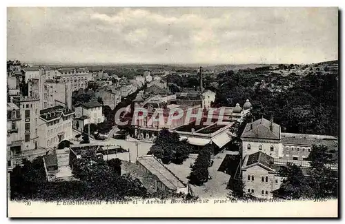 Chatelguyon Cartes postales L&#39etablissement thermal et l&#39avenue Baraduoy prise du Splendide Hotel