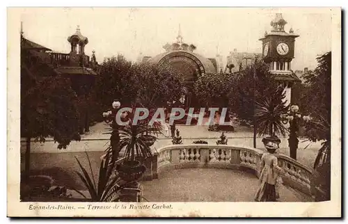 Evian les Bains Cartes postales Terrasse de la buvette Cachat