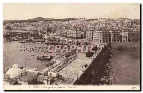 Algerie Alger Ansichtskarte AK Vue generale prise de l&#39amiraute