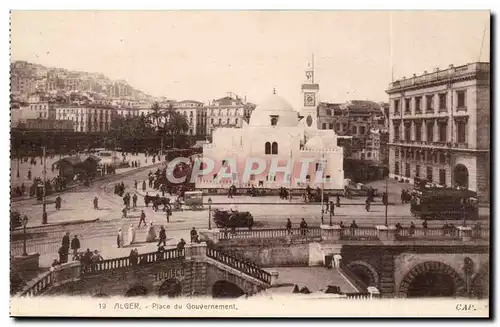 Algerie Alger Cartes postales Place du gouvernement