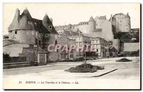 Dieppe Ansichtskarte AK Les Tourelles et le chateau