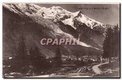 Cartes postales Chamonix et le Mont Blanc