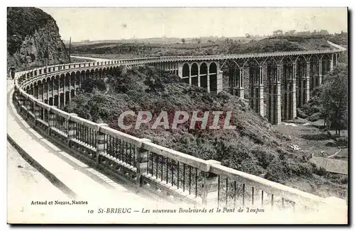 Saint Brieuc - Les Nouveaux Boulevards et le Pont de Loupin - bridge - Cartes postales