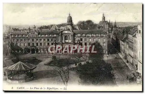 Caen - La Place de la Republique - Ansichtskarte AK