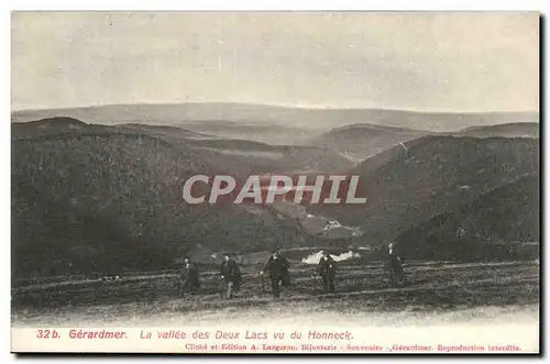 Gerardmer - la Vallee des Deux lacs vu du Honneck - Ansichtskarte AK