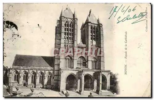 Noyon - Facade de la Cathedrale - Ansichtskarte AK