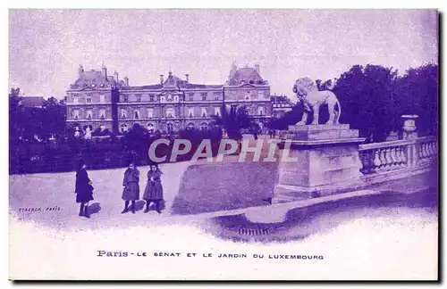 Paris 6 - Le Senat et le Jardin du Luxembourg - Ansichtskarte AK