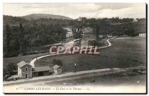 Cambo les bains - La Gare et les Thermes - Cartes postales