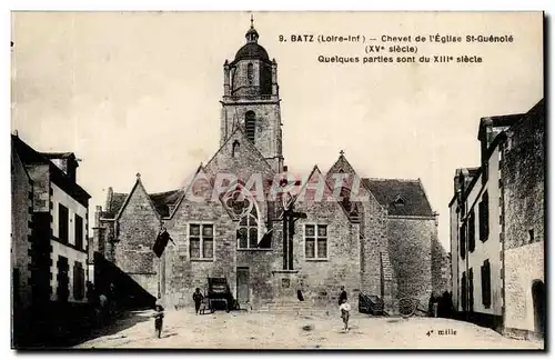 batz - Chevet de l&#39Eglise St Guenole - Quelques parties sont du XIII siecle - Ansichtskarte AK