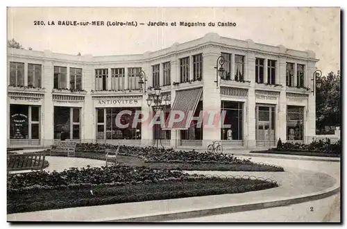 La Baule sur Mer - Jardins et Magasins du Casino - Cartes postales