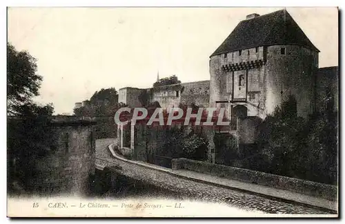 Caen - Le Chateau - Poste de Secours Ansichtskarte AK