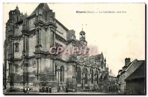 Gisors - La Cathedrale - cote sud - Ansichtskarte AK