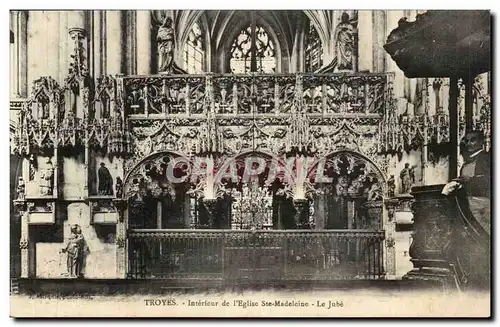 Troyes - Interieure de l'Eglise Ste Madeleine - Cartes postales
